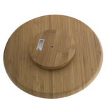 Bamboo Lazy Susan Natural Dining Kitchen Tableware Cheeseboard Gift Home 33cm