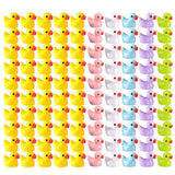 100 PCS Tiny Ducks Mini Resin Duck Miniature Figures