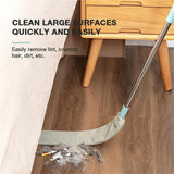 Retractable Gap Dust Cleaning Artifact Long Handle Duster with Microfibre Cloth