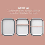 Bentgo Stainless Steel Leak-Proof Lunch Box Food Container 1200ml Rose Gold