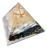 Black Tourmaline Selenite Crystal Merkaba Orgonite Orgone Pyramid EMF Protection