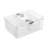 1x Boxsweden Crystal Vegetable Storage Fridge Container Clear - 4.0L Assorted