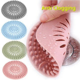 1pc Disposable Bathroom Drain Hair Catcher Bath Stopper Filter Shower Cover Grey