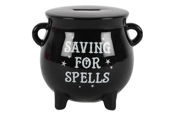 Cauldron Money Box Saving for Spells Ceramic Money Box Ornament Pagan Wicca