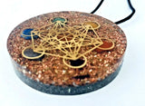 Metatron Cube Orgonite Pendant Orgone Sacred Geometry Reiki Spiritual Energy