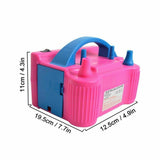 Electric Balloon Pump 600W Power 2 Nozzles Portable Ballon Inflator