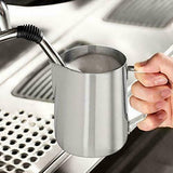 Milk Coffee Jug Latte Espresso Frothing Scale Pitcher Stainless Steel 1.5L