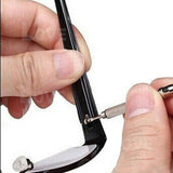 Eyeglass Sun Glasses Optical Repair Tool Screw Nut Nose Pad Assortment Set Kit