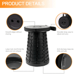 1x Portable Retractable Telescopic Folding Stool Seat Camping Travel Chair