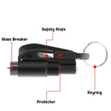 Car Window Glass Breaker Emergency Escape Tool Safety Key Ring Assorted