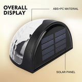 4pcs Solar Powered LED Wall Lights Door Fence Lights Outdoor Garden Warm Light