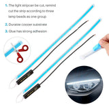 2pcs Led DRL Daytime Running Lights Turn Signal DRL Led Strip Car Light For Auto