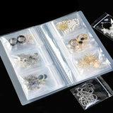 Transparent Jewelry Small Storage Book And Reclosable Zip-lock Bags Plastic