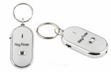 3x Wireless Whistle Key Finder Response w/ Flash LED Anti-Lost Ring
