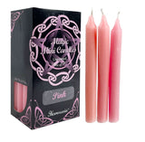 Pack of 20 Mini Candle Magic Spell Protection Wicca Candles Rituals - Pink