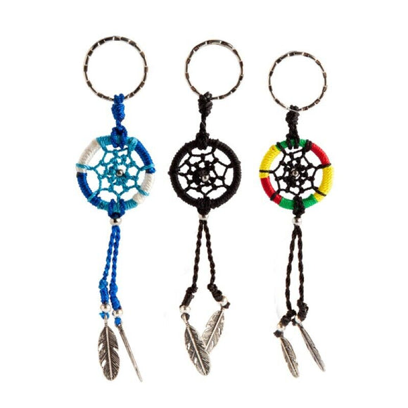 Handmade Dreamcatcher Keychain  Charm Keychain Keyring Boho Gift Assorted Colour