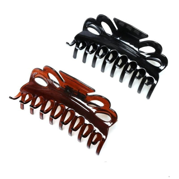 2x Large Hair Clamp Claw Clips Women Lady Casual Big Crab Hair Accessories