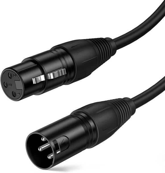 Cable XLR Cablecreation 10 Feet 3PIN Male to Female Balanced Microphone Cab