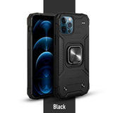 Cover Shockproof Case Magnetic Iphone Metal Ring Holder For IPhone 14 Plus Black