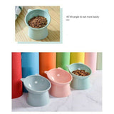 Elevated Cat Dog Pet Bowl Feeder Food Water Raised Lifted Stand Bowls - Grey