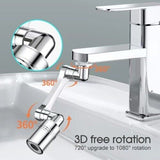 Extension Rotate Robotic Faucet Extender Arm Tap Universal 1080 Swivel Spray TK