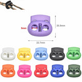 50x Hole Stopper Cord Lock Bean Toggle Clip Apparel Shoelace Cord Lanyard 5mm