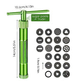 Polymer Clay Gun Extruder Sculpey Sculpting Tool w/ 20 Discs Cake Tool Craft