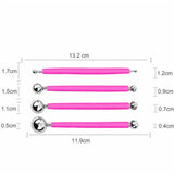 4X Fondant Cake Flower Decorating Clay Sugarcraft Ball Modelling Cutter DIY Tool