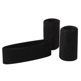 Set of 3 Sweat band wrist Head Sweatband Wristband Cotton Sport Tennis Gym Black