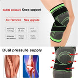 Knee Sleeve 3D Weaving Knee Brace Leg Joint Support Sports Black on Black