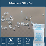 Silica Gel Packets Moisture Absorber Desiccant - 1g Variant Size Value 100Pcs