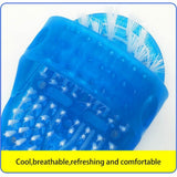 1Pc Foot Scrubber Massager Shower Feet Cleaner Exfoliating Bath Wash Slipper Brush - Blue