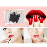 100 pcs Disposable Lip Brush Lip Wands Gloss Lipstick Applicator Brushes