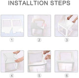 White Balloon Cube Boxes Party for Baby Shower Birthday Bridal Shower - LOVE