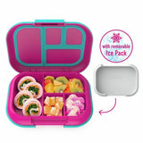 Bentgo Kids CHILL Lunch Box w/ Ice Pack Bento-Style Container Leak-Proof FUCHSIA