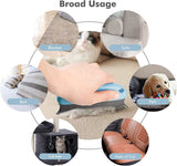 Pet Grooming Brush Cat Dog Long Short Hair Self Cleaning Slicker Shedding - Grey