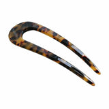 2Pcs U-Shape Hair Clips Stick Tortoise Shell Hairstyle Hair Pin Hair Accessories