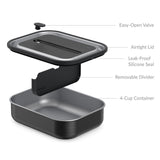 Bentgo Stainless Steel Leak-Proof Lunch Box Food Container 1200ml Carbon Black