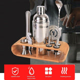 12Pcs Cocktail Shaker Set Mixer Martini Strainer Bartender Kit Spirits Maker Bar