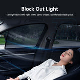 Magnetic Car Window Sun Shade UV Protection Front+Rear Side Window Curtain Cover