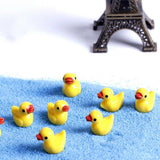 100 PCS Tiny Ducks Mini Resin Duck Miniature Figures