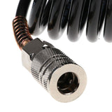 200 PSI Flexible Air Hose Recoil Pneumatic Airline Compressor Quick Coupler 25FT