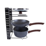 Single Sided Kitchen Organiser Storage Pot Pan Lid Holder Cookware Shelves Stand