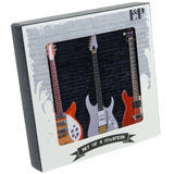 4x Electric Guitar Coaster Rock and Roll Drinks Holder Mat Pad Gift Boxed