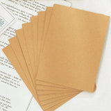 100x A4 Brown Kraft Paper Sheet 75GSM Natural Recycled Invitation Wedding