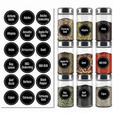 144Pc Spice Herb Storage Jar Labels Pantry Stickers For Kitchen Durable