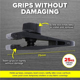 4pcs Tarp Clips Tarpaulin Clips 75mm Heavy Duty Hook Camping Strong Hold 25kg