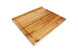Wood Acacia Reversible Chopping Cutting Board Rectangular Size 60 x 50 cm