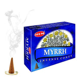 120x Myrrh HEM Incense Cones Meditation Aroma Home Fragrance