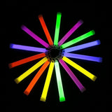 2x Glow in the Dark Sticks Tube Hook Glowsticks Lanyard Fun Party Decor 15cm